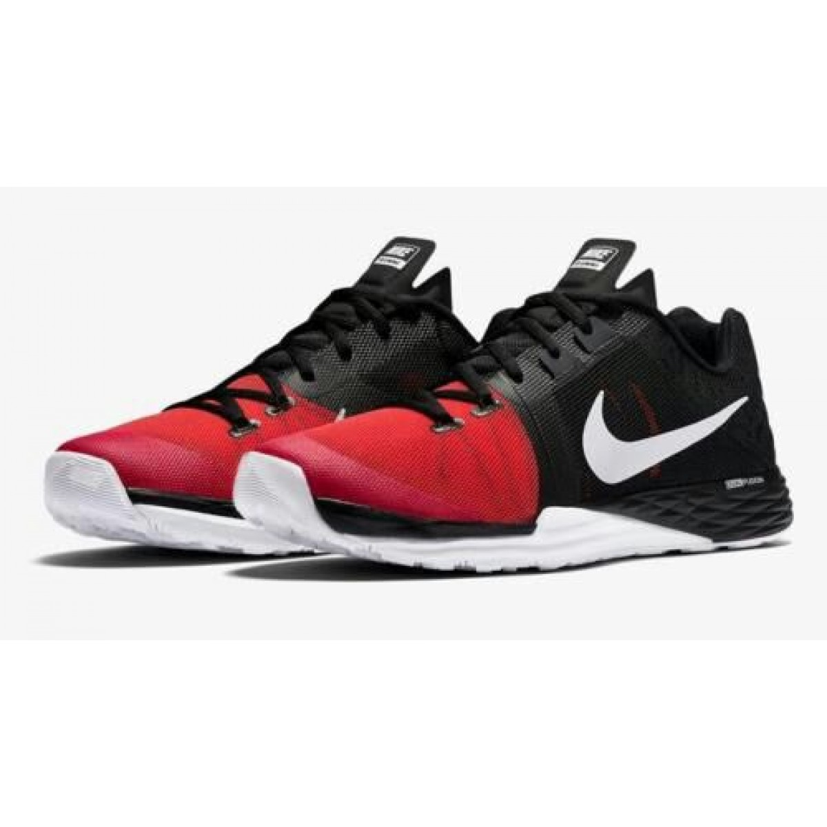 nike black red running shoes
