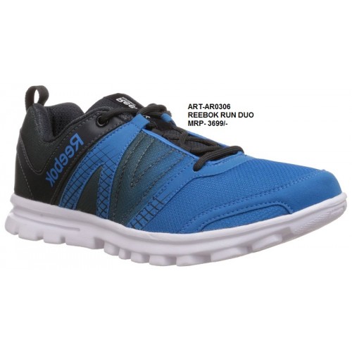 reebok duo blue running shoes
